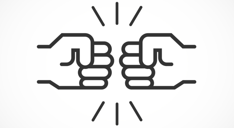 Konflikt Streit Fäuste