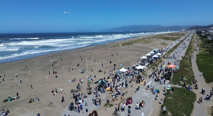 USA San Francisco Sunset Dunes Foto Global Spot