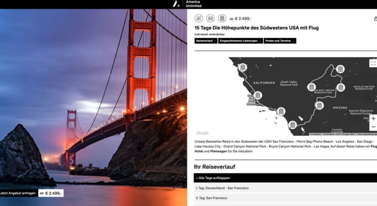 Screenshot Website  America Unlimited Foto America Unlimited